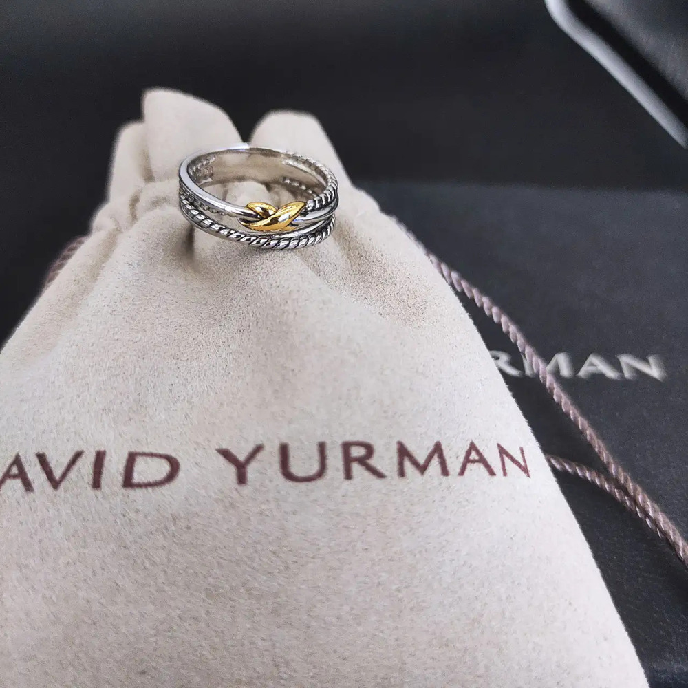 David Yurman Single-color two-tone ring